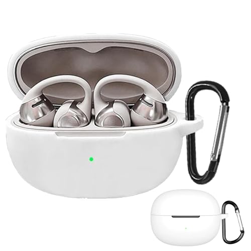 UIUIKA For Shokz OpenDots ONE�P�[�X �V���b�N�X OpenDots ONE �ی�J�o�[ �_�炩�� �V���R���� �J���r�i�t��+�X�g���b�v�t�� �����h�~ �L�Y�h�~ �ϏՌ� �h�o �y�� �����[�d�\ �����h�~(�z���C�g)