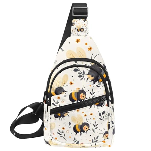 Mochila bandolera para senderismo y excursiones al aire libre con estampado original