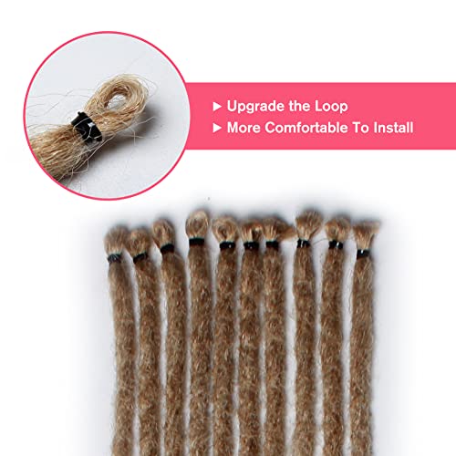 Thin Ombre Brown To Blonde Dreadlocks Extensions 22" 0.6Cm Synthetic Crochet Braided Hair Backcombed Dreads Extensions(10 Strands)… #TOP3