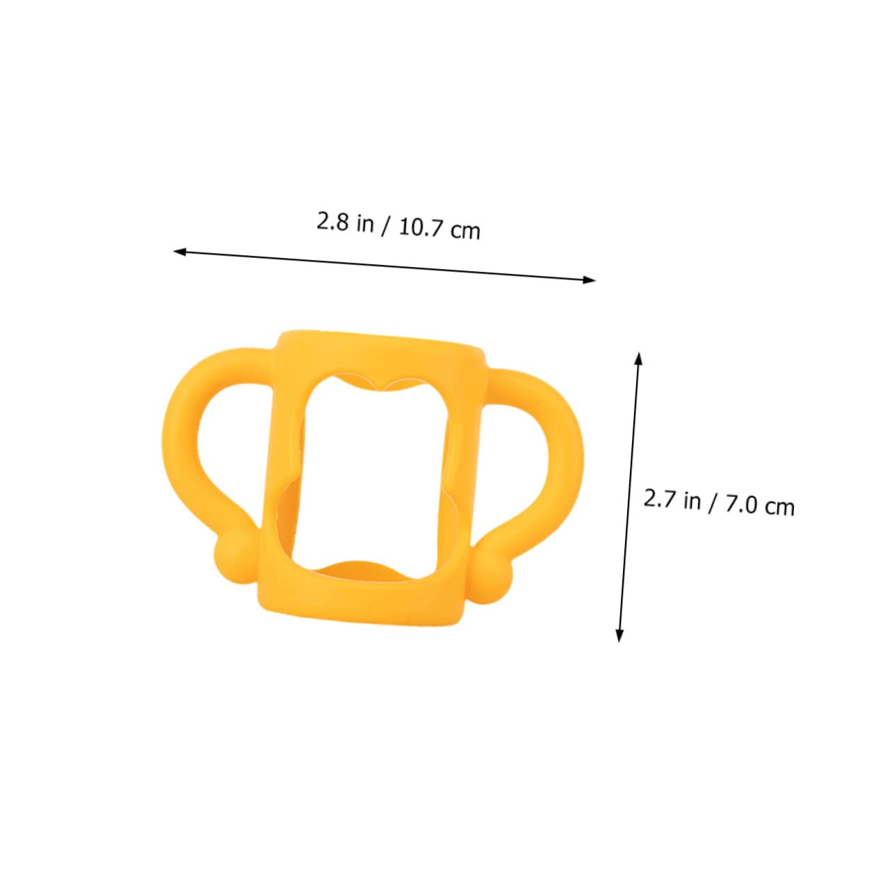 FRCOLOR 2pcs Silicone Baby Feeding Bottle Handle for Infants Universal Grip Easy to Clean for Comfortable Feeding