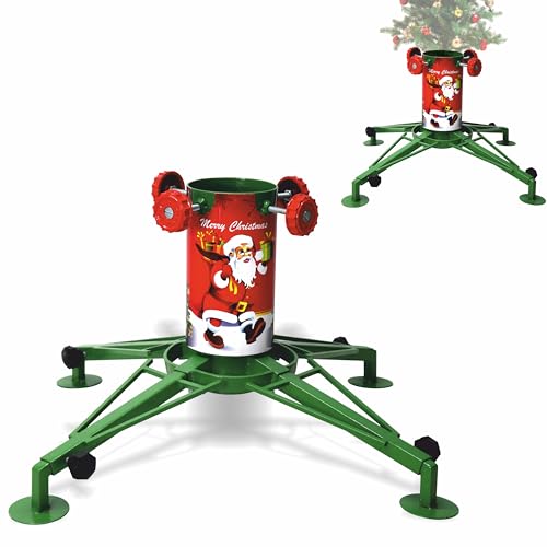 FEBTECH - 4" Wide Cylinder - Christmas Tree Stand with Water Reservoir