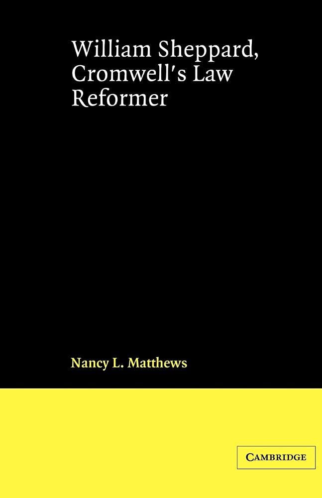 William Sheppard Cromwell's Law (Cambridge Studies in English Legal History)