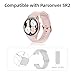 Parsonver 2-Pack Smartwatch Bands Compatible with SR2 Model, Soft Silicone Replacement Straps for Men and Women, Comfortable and Breathable, Pink