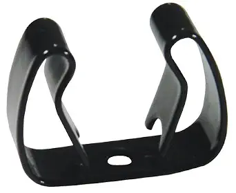 1 1/4 (A), 1 3/4 (B), Capacity - 1" to 1 1/2 dia., Full Vinyl Coating, Spring Steel, Gripper Clip (1 Each)