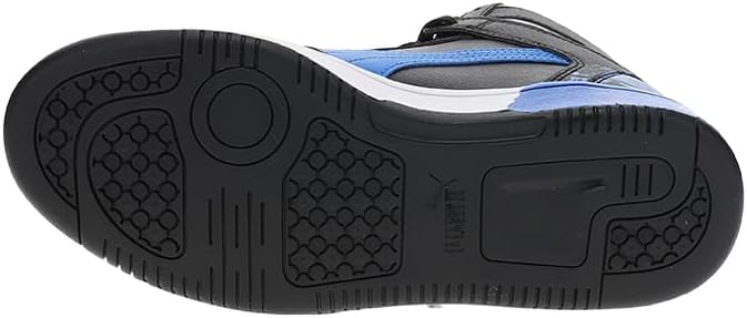 PUMA Kids Boys Rebound Layup Rcl Scruff Reverse High Sneakers Shoes Casual - Black, Blue - Image 5