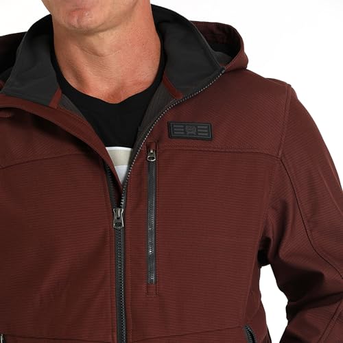 Cinch Men's Red Hooded Softshell Jacket4