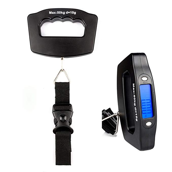 Luggage Scale Portable Digital Weight Scale for Travel Suitcase Weigher with Tare Function 110 Lb/ 50Kg Limit, Black - Image 6