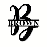 Personalized Family Name Metal Sign, Metal Monogram Sign, Personalized Metal Wall Decor, Housewarmin