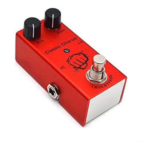 Aprilsunnyzone Portable Guitar Effect Pedal Distortion Delay Chorus Tremolo Digital Overdrive,For Electric Guitars Featuring Vintage Tone Shaping Capabilities(E)