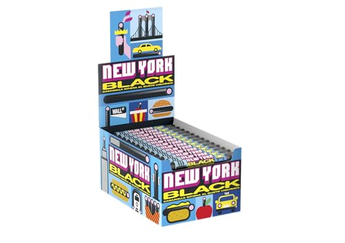 Gelco New York Black, Caramelle Gommose Ripiene, Gusto Liquirizia, Confenzione da 150 Bastoncini di Liquirizia Monoporzione, Incartati Singolarmente da Condividere, per Feste e Compleanni Bambini