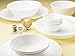 CORELLE J406-N CP-9633 Plate, Plate Outer Diameter 3.7 x Height 1.8 inches (9.5 x 4.5 cm), Unbreakable, Lightweight, Winter Frost White, Small Bowl, Set of 5