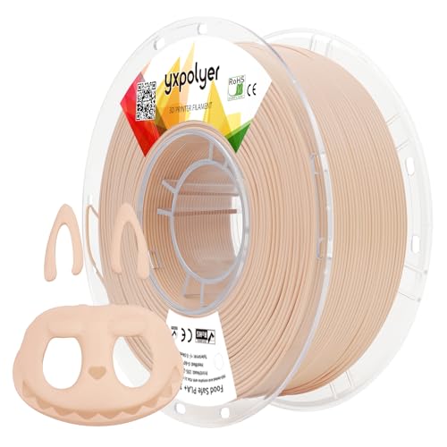 YXPOLYER PLA+ Filament Food Safe PLA Plus Food-Grade 1.75mm 3D Printing Filament 1kg 2.2lbs with AMS-Compatible Spool, F