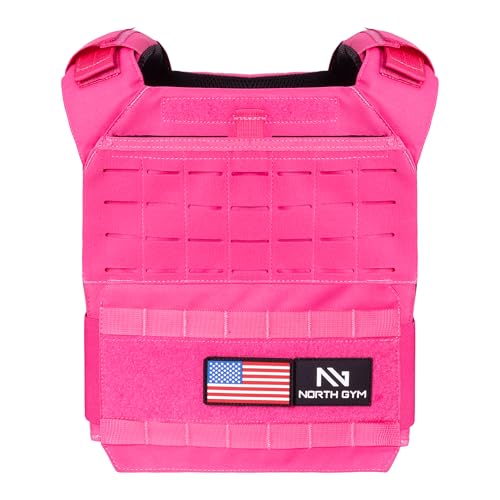 Image of Northgym Adjustable Weighted Vest /Incl. 3D Weight Plates in 14lbs / 20lbs / 30lbs / 42.5lbs - Optimized Weight Distribution and with Curved Plates for Running, Functional Training and Working Out