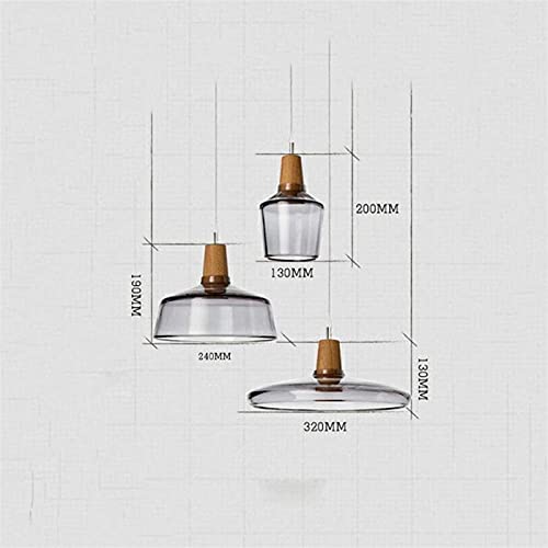 Lámparas colgantes de vidrio decorativas para isla de cocina 8