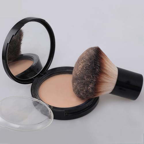 Kabuki Face Brush for Powder Foundation & Blush Blending & Buffing with Aluminum Handle - Image 6