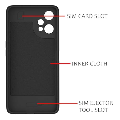 Image of Shockproof Case for OnePlus Nord CE 2 Lite 5G | Full Camera Protection | TPU Flexible Back Cover for OnePlus Nord CE 2 Lite 5G (Matte Black)