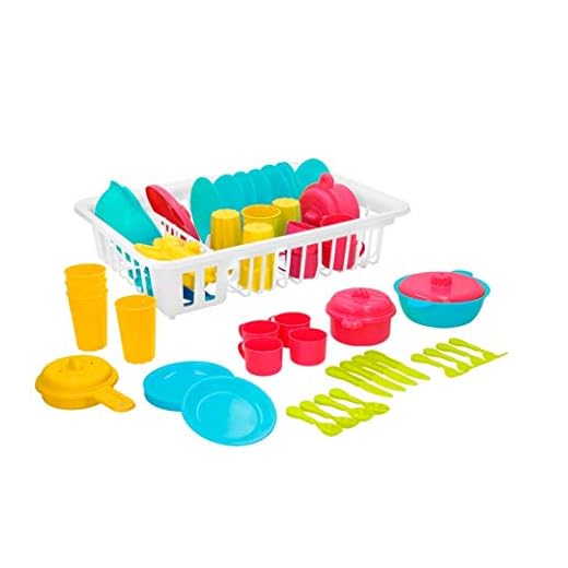 ColorBaby My Home Colors - Escurridor con 35 piezas de menaje