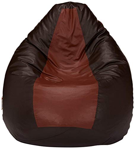 Image of Sattva Classic Bean Bag Cover (Without Beans) XXL Size - Brown Tan