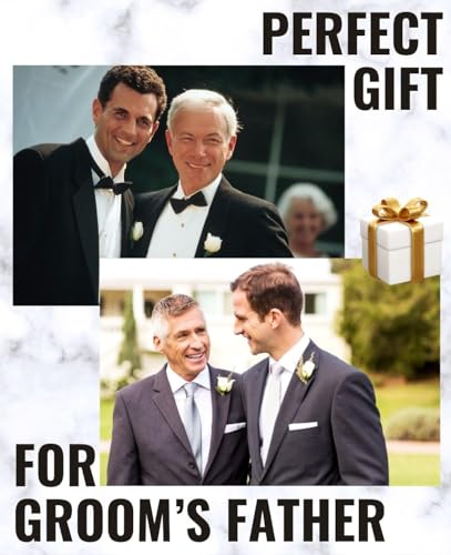 INNObeta Father of The Groom Gifts Valet Tray for Male, Men, Desktop Storage Organizer PU Leather Bedside Tray Key Coin Holder for Wedding - Father of The Groom