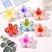 Egg Flower Hair Claw Clips,Strong Hold Medium Non-slip Hair Clips Hair Styling Accessories Jaw Clips Hair Accessories for Women and Girls (Purple)