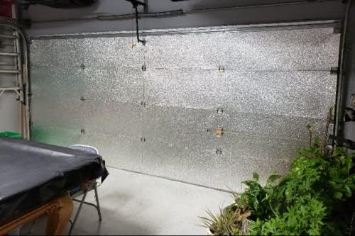 Garage Door Insulation 21" x 18ft Reflective Foam Core (1 Panel) R8 2 Car Size