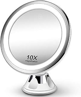 Makeup Mirror 10X Magnifying Vanity Mirror - 3 Color Modes & 36 LED