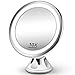 Makeup Mirror 10X Magnifying Vanity Mirror - 3 Color Modes & 36 LED Cosmetic Mirror, High Definition, Touch Control, 360°Rotation & Powerful Suction Cup for Bathroom Shower Travel
