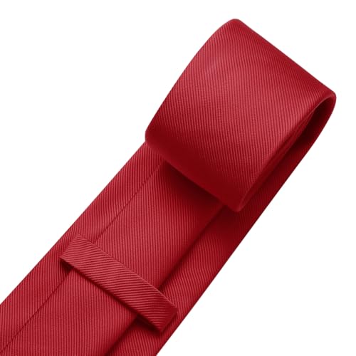 Image of DecTwig Men's Ties Solid Color Formal Neckties 3.15 inch (8CM) Black Ties For Men