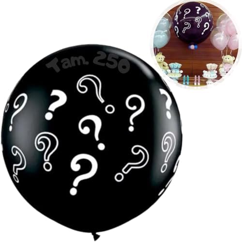 Balões Joy - Balão Gigante Preto, 250, 1 Unidade, Chá de Revelaçã...