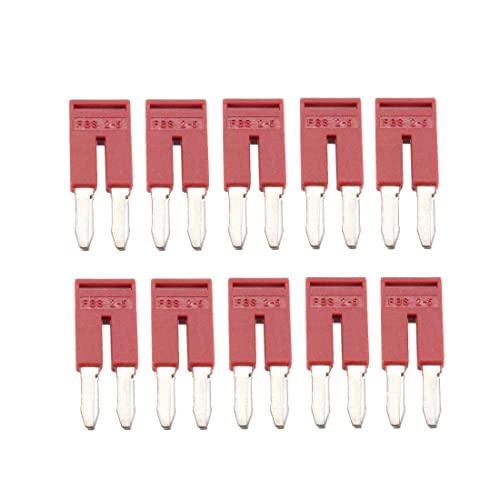 XYWHPGV 500V 25A 2 Position Terminal Block Barrier Strip Pre-Insulated Red 10 Pcs (2aa3e 039bb 40fa2 61aaf 7a782 0f38d