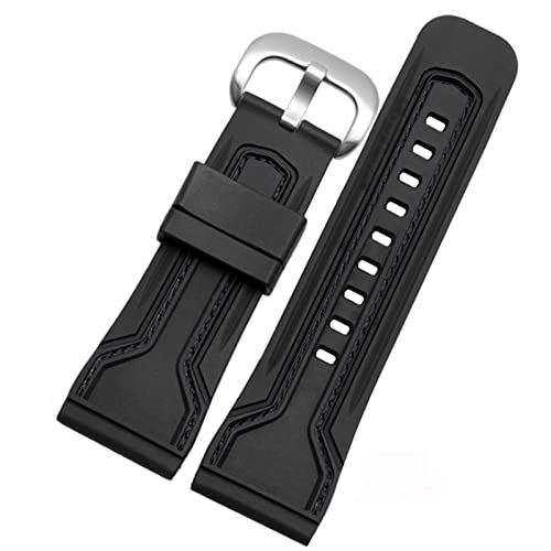 Bracelet étanche Egler en caoutchouc noir pour montre Sevenfriday P Series