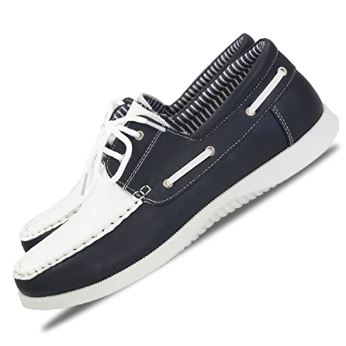 [LAPUA KAMAA] ���v�A�J�}�[ LK-3470 �f�b�L�V���[�Y ���[�X�A�b�v (NAVY/WHITE, measurement_25_point_0_centimeters)