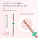 MelodySusie Super Long Mini Barrel Nail Buffer Bit, Professional Safety Carbide Nail Bit for Nail Bed File Cuticle Dead Skin Cleaning Nail Prepare, Two Way Rotate, Manicure Salon Supply, Rose Gold, C