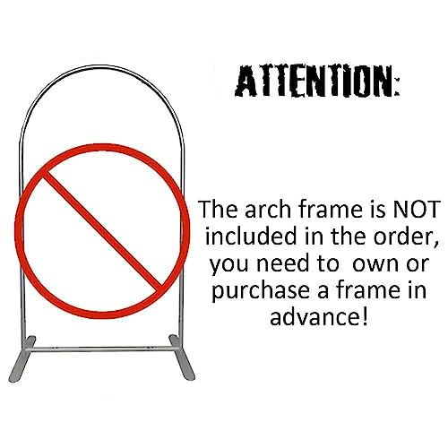 Fondo para arco temático construcción 7.2x4ft miniatura 7