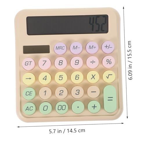 Calculadora de escritorio teclado mecánico DOITOOL pequeña para aprender matemáticas 2