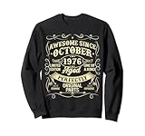 Photo Gallery awesome since october 1976 year of birth birthday vintage felpa Photo Gallery awesome since october 1976 year of birth birthday vintage felpa