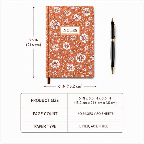 Carnet de notes ligné Eccolo format 6X8 avec 256 pages pour l'écriture au bureau - 6