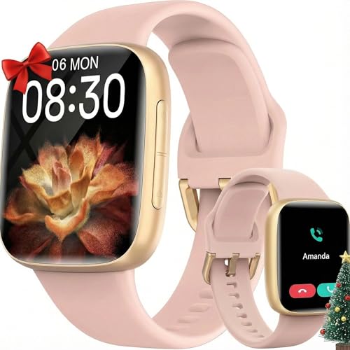 ENOMIR Smartwatch Damen mit Rauschunterdrückung Telefonfunktion, Herzfrequenzmonitor,Schlafanalyse,Zyklus-Tracker für Frauen, Sportuhr Damen 110+ Sportmodi, 1.85' AMOLED, iOS/Android, 10 Tage Akku
