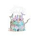 Meerjungfrau Tortendeko Meerjungfrau Schwanz Deko Torte Ocean Theme Tortenaufleger Silber Glitzer Kuchendekoration Cupcake Tortenstecker Baby Shower und Hochzeitsfeier Lieferungen