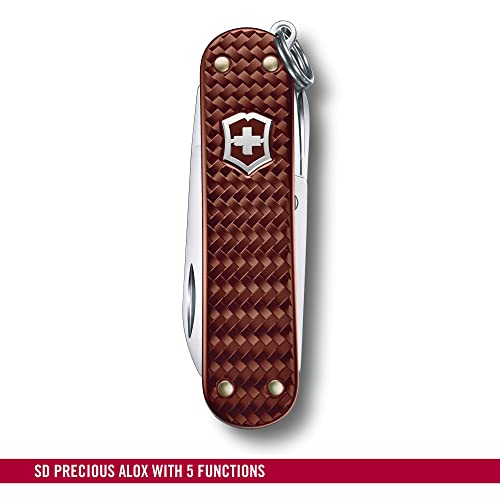 image for Victorinox Classic SD Precious Alox Swiss Army Knife, Compact 5 Functi