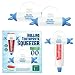 Hikaru Rolling Toothpaste Squeezer with Suction Cup & Silicone Cap Reusable & Eco-Friendly No More Wasting Leftover Toothpaste Great for Kids No Mess - 2 Pack