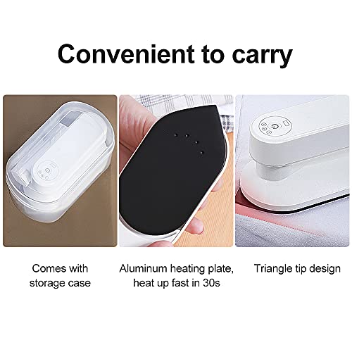 Fer à Repasser Portable sans Fil avec Batterie Rechargeable, Repassage Efficace pour la Maison et les Voyages