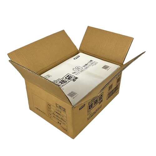 ジャパックス LD規格袋 13号(透明) 厚み0.050mm 50枚 x 10冊 x 3箱(1500枚) L513 丈夫な厚口タイプのポリ袋