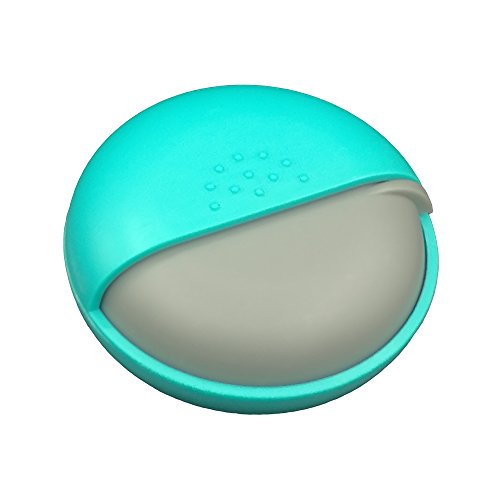 LazyMe Decorative Pill Box Cute Size for Purse Locking Small Daily Case (Green, 1)