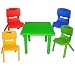 Produktbild alles-meine.de GmbH Kindertischgruppe - Tischgruppe - Tisch + 4 Kinderstühle - BUNT - incl. Name - für INNEN & AUßEN - Kindermöbel für Mädchen & Jungen - Plastik / Kunststoff - S..