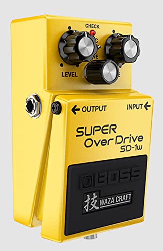 Image of Boss SD-1W Waza Craft Super Overdrive Bundle with Gearlux Power Supply, Instrument Cable, Patch Cable, and Picks