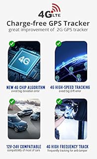 4G GPS Tracker per auto 4G TK806 Localizzatore GPS con APP senza Abbonamento Tracking in Tempo Reale con Olio Remoto ACC/Rimuovere Geo-fence Antifurto Allarme per Veicoli Auto Moto Camion Taxi