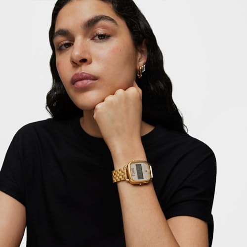 Miniatura 7 de Tous Reloj Digital Con Brazalete De Acero Ip Dorado D-Logo