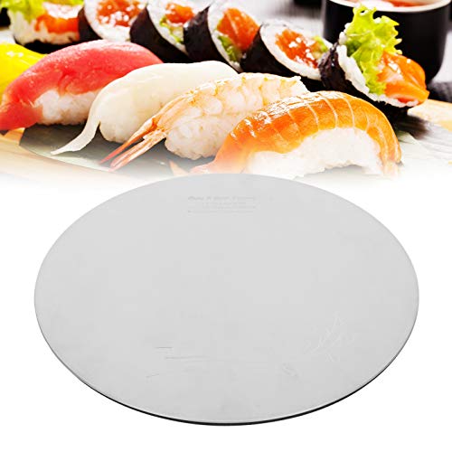 LiebeWH Slicone Sushi-Teller, Runder Runder Teller, Dessertteller, Sushi-Teller, Innovatives 304-Edelstahl-Kuchen-Dessertteller-Tablett für Küche, Restaurant, Praktischer Platz für 5 LiebeWH Slicone Sushi-Teller, Runder Runder Teller, Dessertteller, Sushi-Teller, Innovatives 304-Edelstahl-Kuchen-Dessertteller-Tablett für Küche, Restaurant, Praktischer Platz für