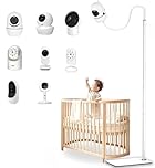 Baby Monitor Floor Stand Holder Mount for Nanit Pro & Flex Stand,Infant Optics,VTech VM901/VM819,Momcozy,HelloBaby,Owlet Cam/Cam 2,and Camera with 1/4" Threaded Hole,Keep Baby Away from Touching